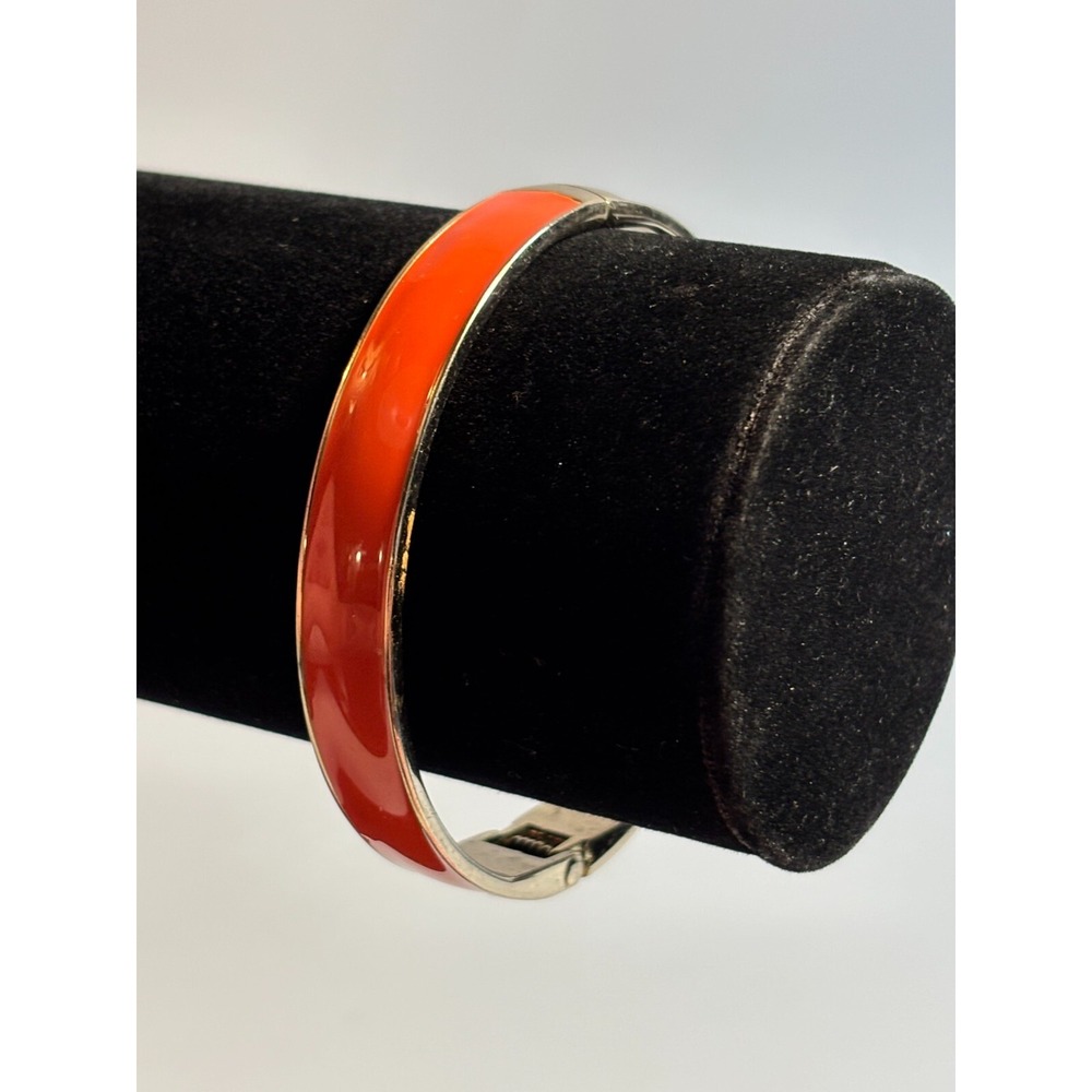 Clamper Bracelet Bold Red Statement Secure Clasp - Picture 3 of 10